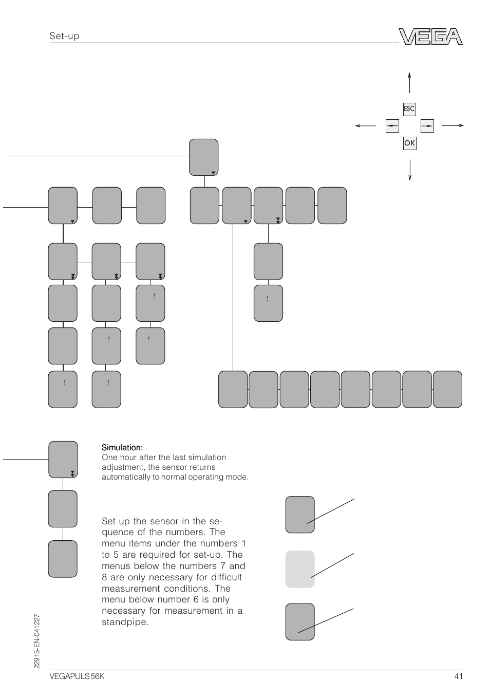 Set-up | VEGA VEGAPULS 56K User Manual | Page 41 / 68