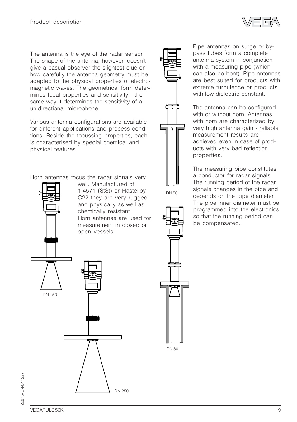 4 antennas | VEGA VEGAPULS 56K User Manual | Page 9 / 68