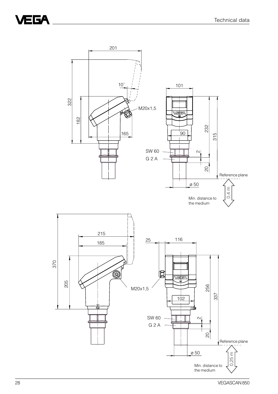 Vegason 52 | VEGA VEGASCAN 850 User Manual | Page 28 / 92