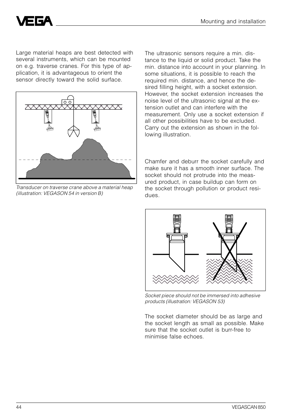 5 socket extensions | VEGA VEGASCAN 850 User Manual | Page 44 / 92