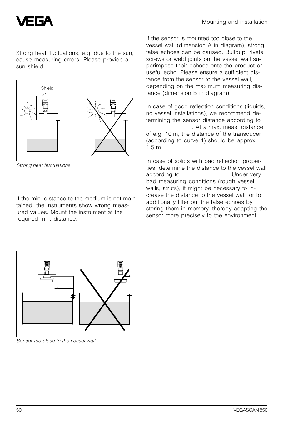 VEGA VEGASCAN 850 User Manual | Page 50 / 92