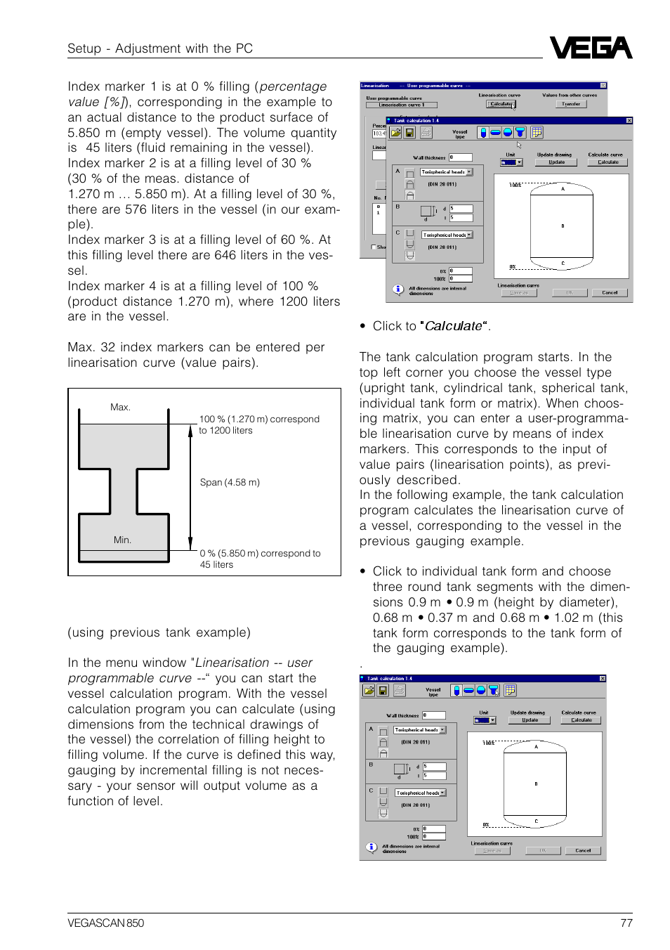 VEGA VEGASCAN 850 User Manual | Page 77 / 92