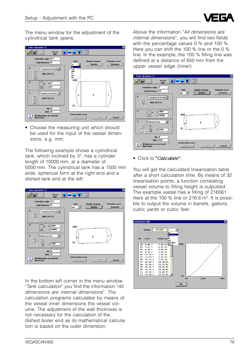 VEGA VEGASCAN 850 User Manual | Page 79 / 92