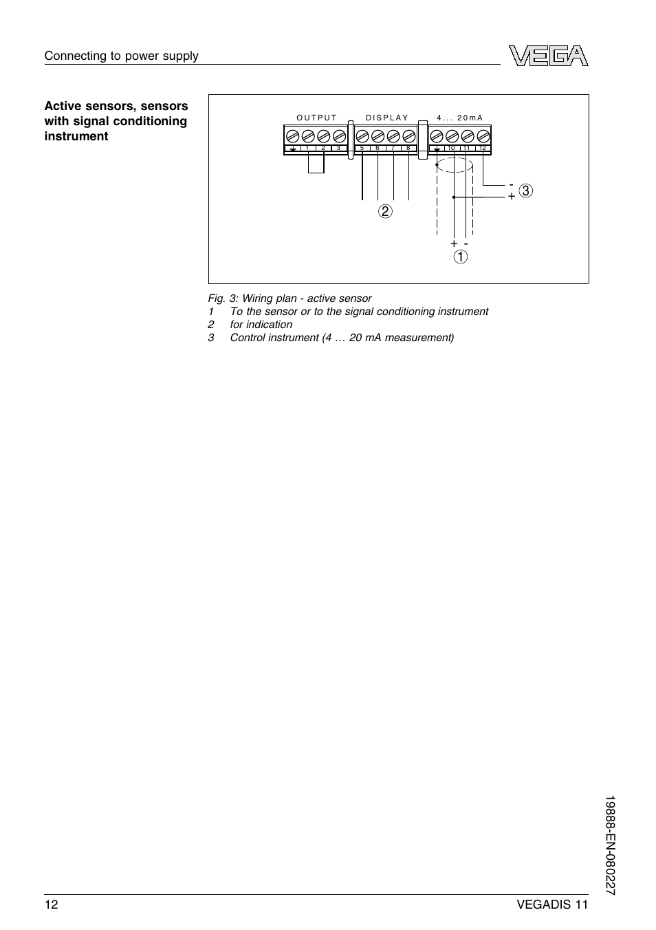 VEGA VEGADIS 11 User Manual | Page 12 / 24