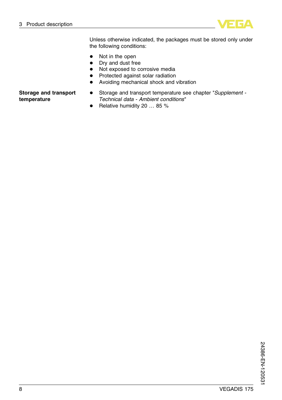 VEGA VEGADIS 175 User Manual | Page 8 / 24