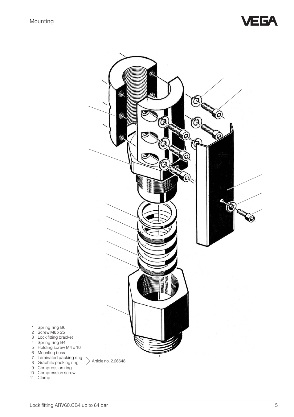 VEGA ARV60.CB4 up to 64 bar User Manual | Page 5 / 8