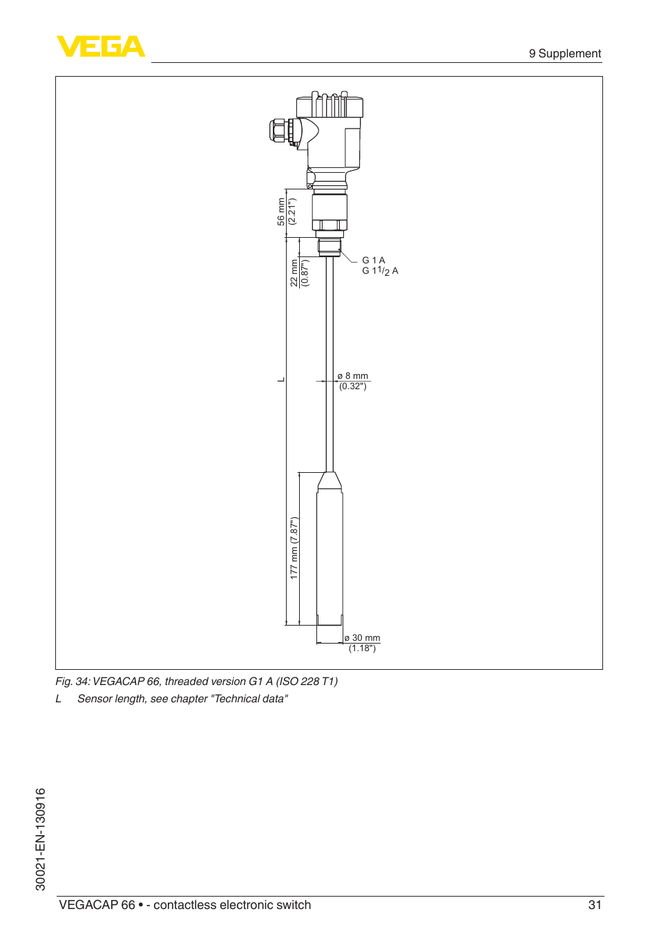 VEGA VEGACAP 66 - contactless electronic switch User Manual | Page 31 / 36