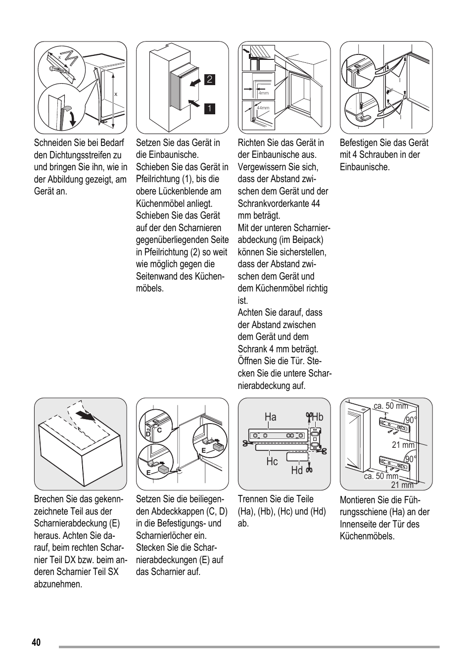 Ha hb hc hd | ZANKER ZKK 8023 User Manual | Page 40 / 44