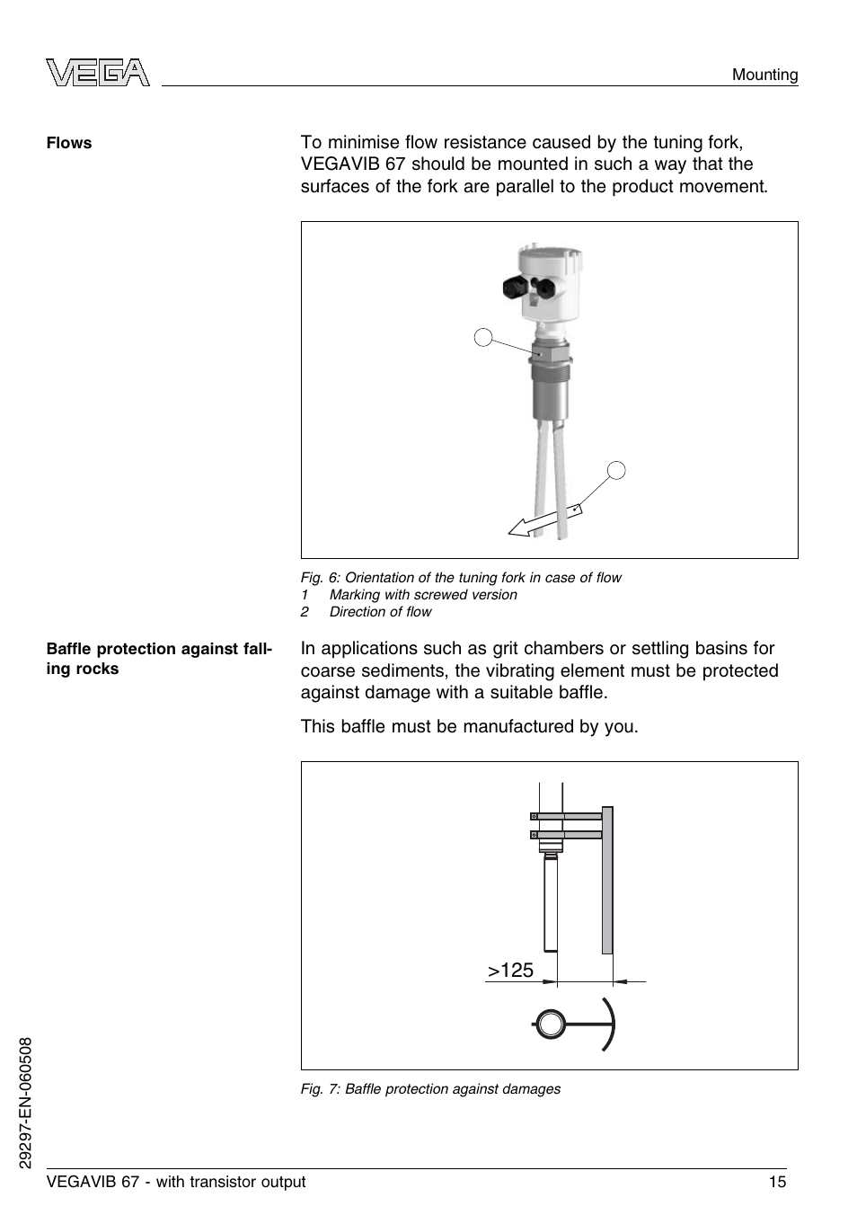 VEGA VEGAVIB 67 - transistor output User Manual | Page 15 / 40