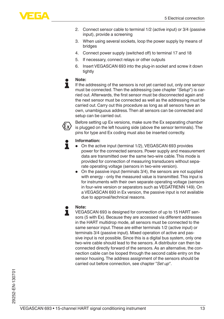 VEGA VEGASCAN 693 User Manual | Page 13 / 48