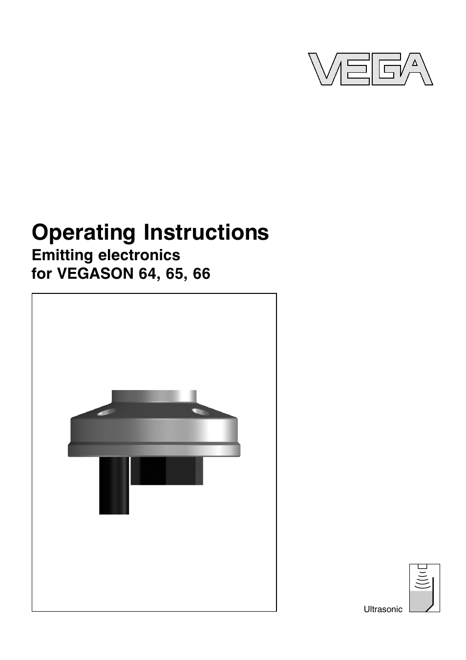 VEGA VEGASON 66 Emitting electronics User Manual | 24 pages
