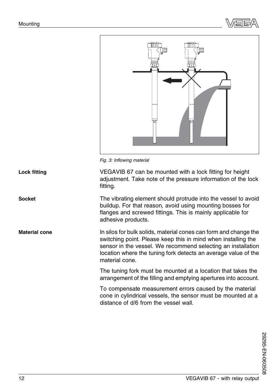 VEGA VEGAVIB 67 - relay output User Manual | Page 12 / 36