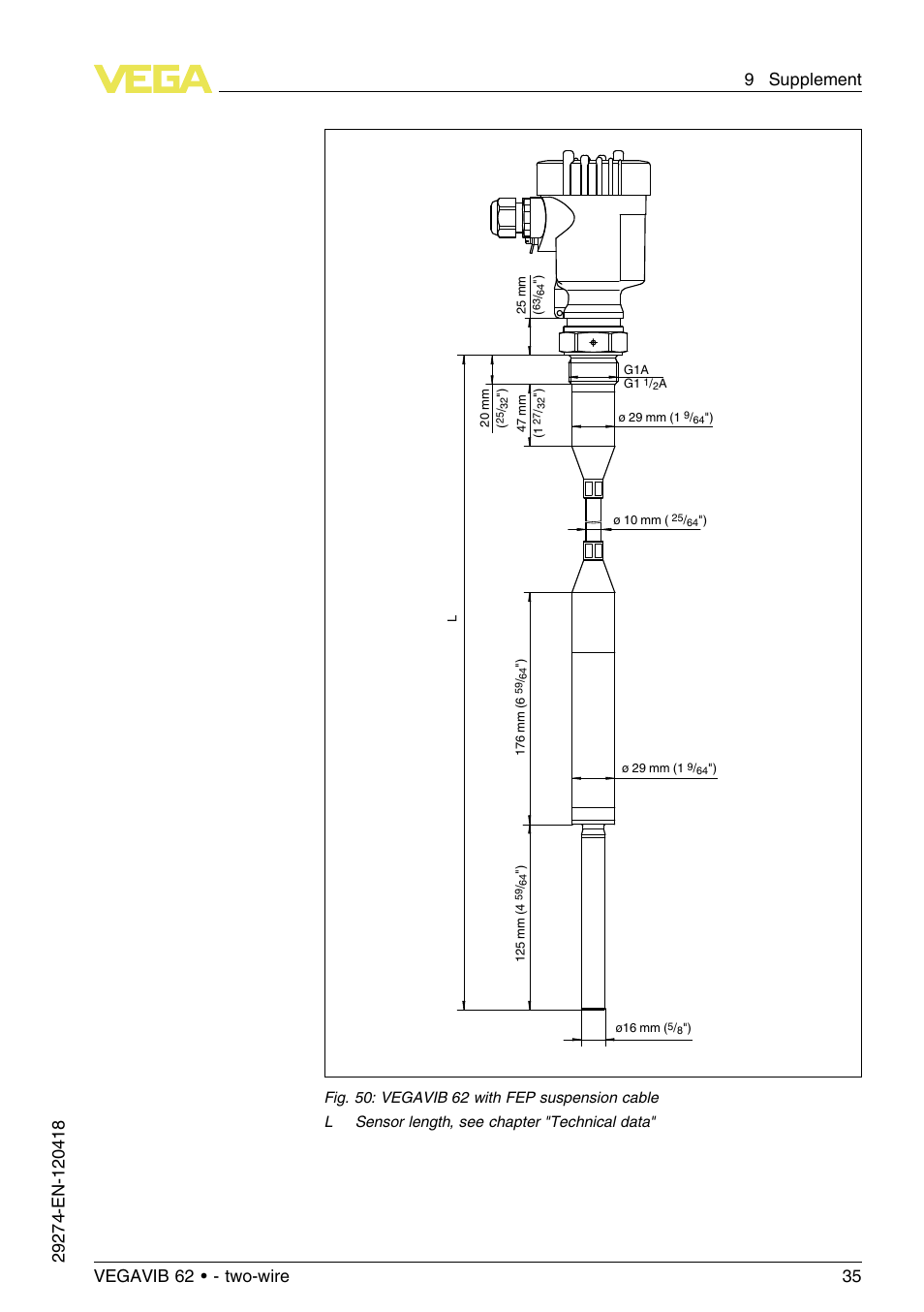 VEGA VEGAVIB 62 - two-wire User Manual | Page 35 / 40
