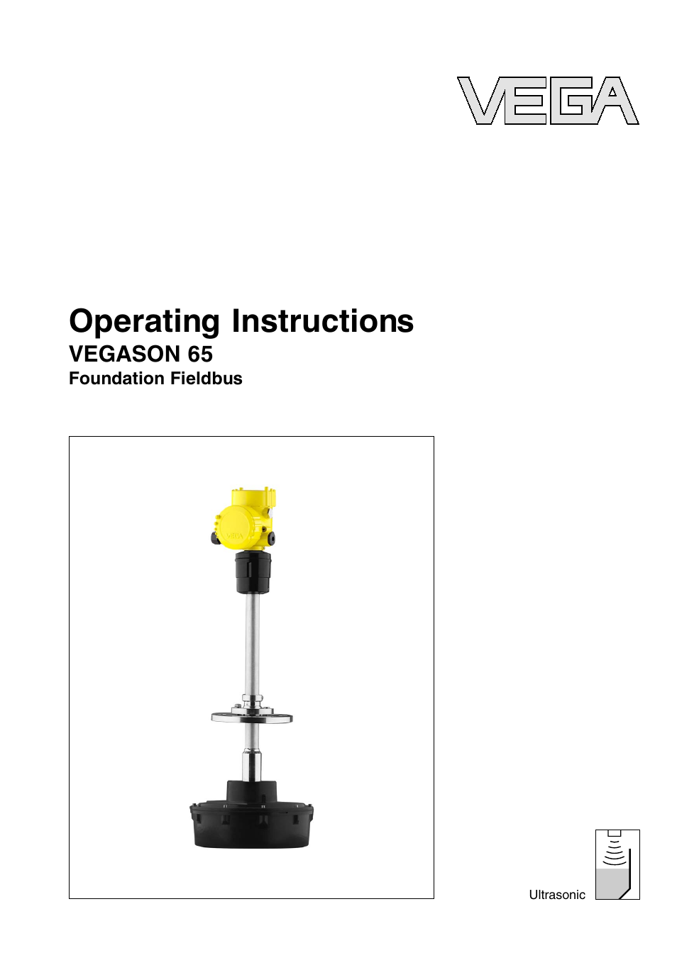 VEGA VEGASON 65 Foundation Fieldbus User Manual | 68 pages