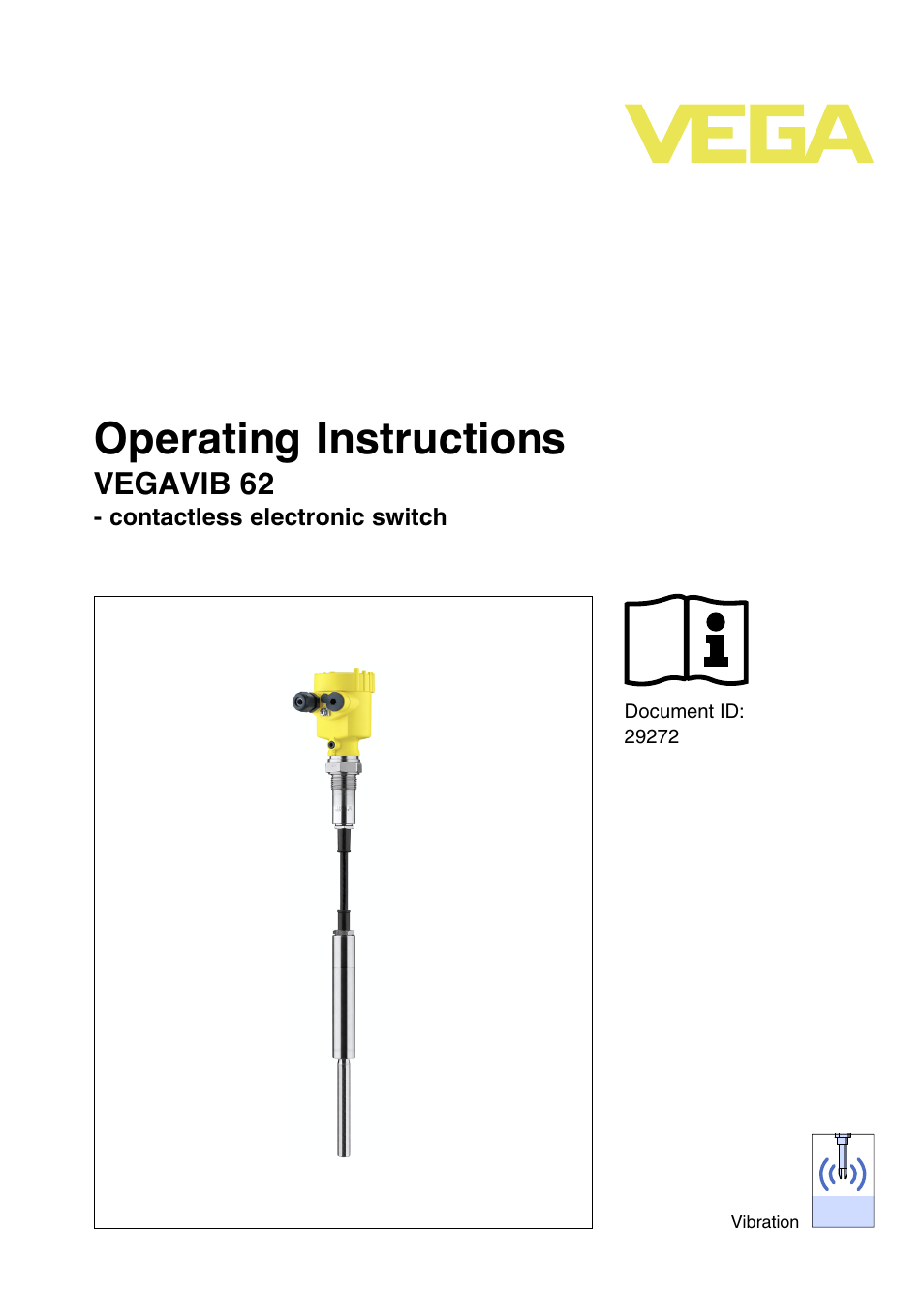 VEGA VEGAVIB 62 - contactless electronic switch User Manual | 32 pages