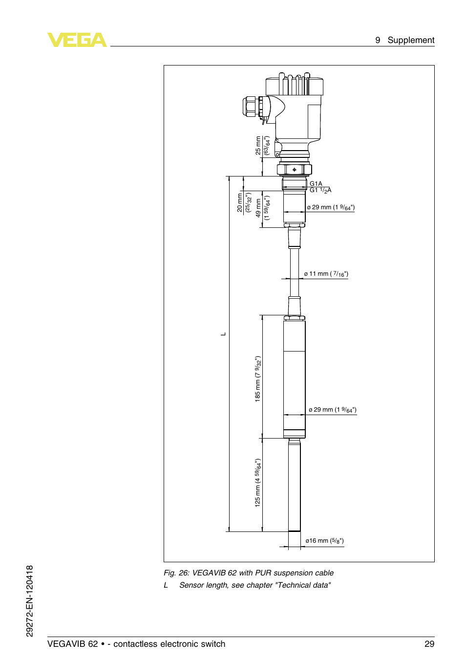 VEGA VEGAVIB 62 - contactless electronic switch User Manual | Page 29 / 32