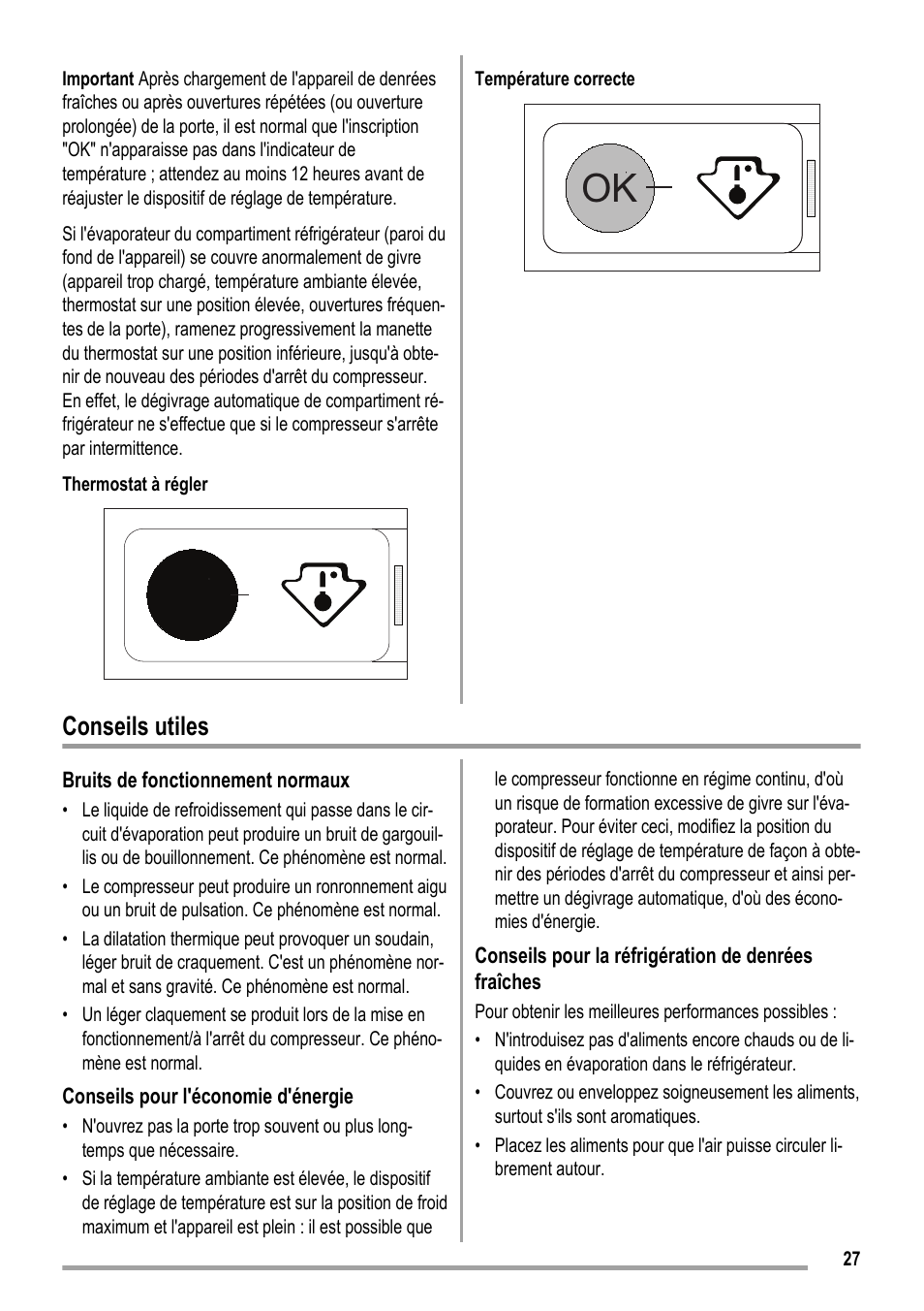 Conseils utiles | ZANKER KBU 12401 DK User Manual | Page 27 / 48