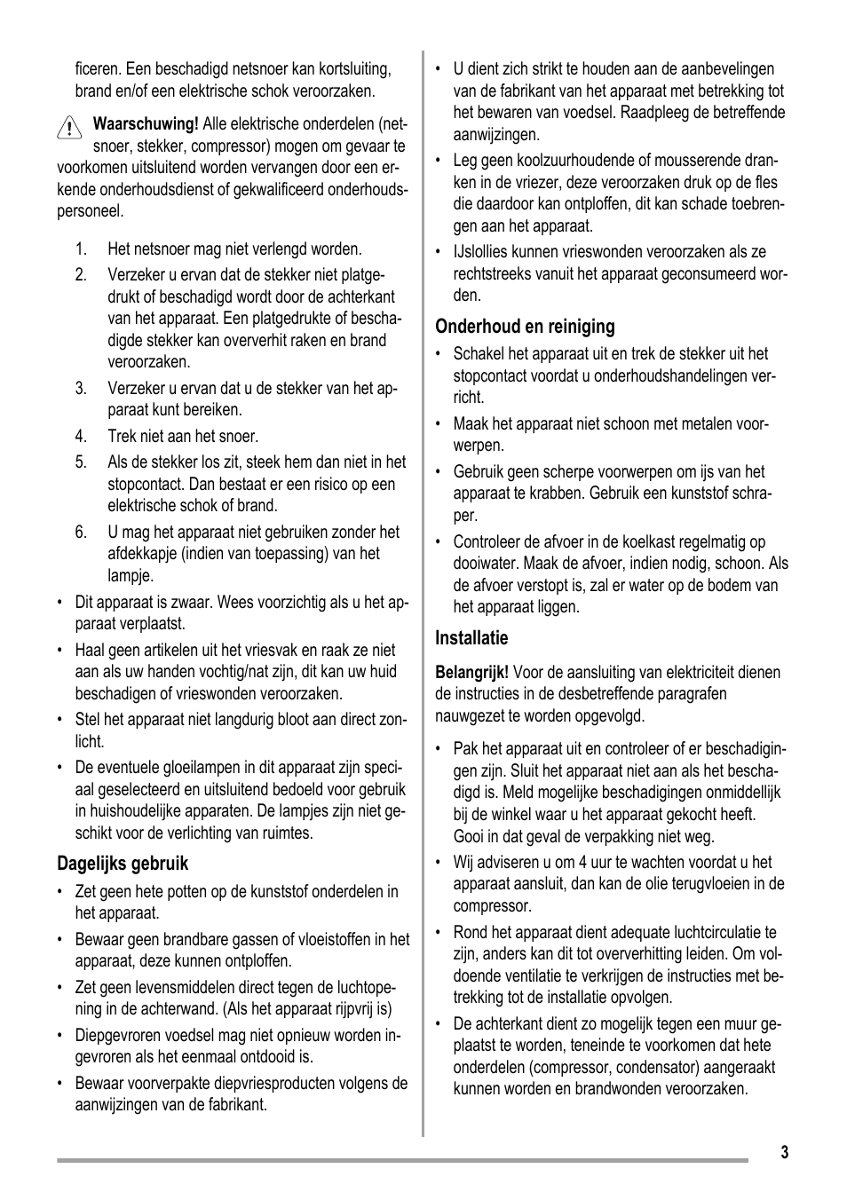ZANKER KBU 12401 DK User Manual | Page 3 / 48