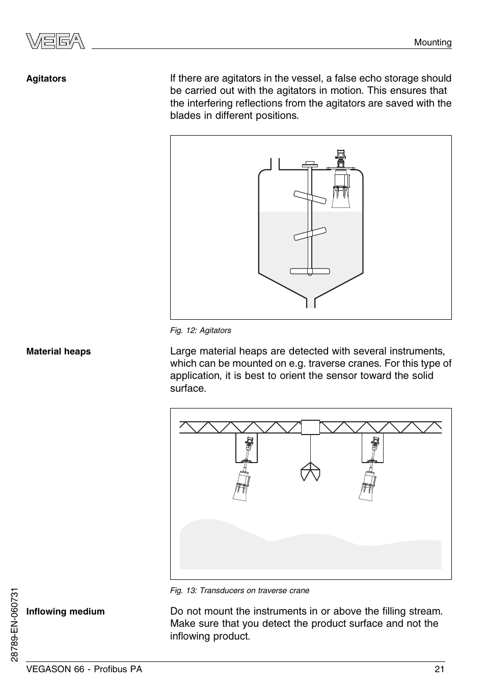 VEGA VEGASON 66 Proﬁbus PA User Manual | Page 21 / 64
