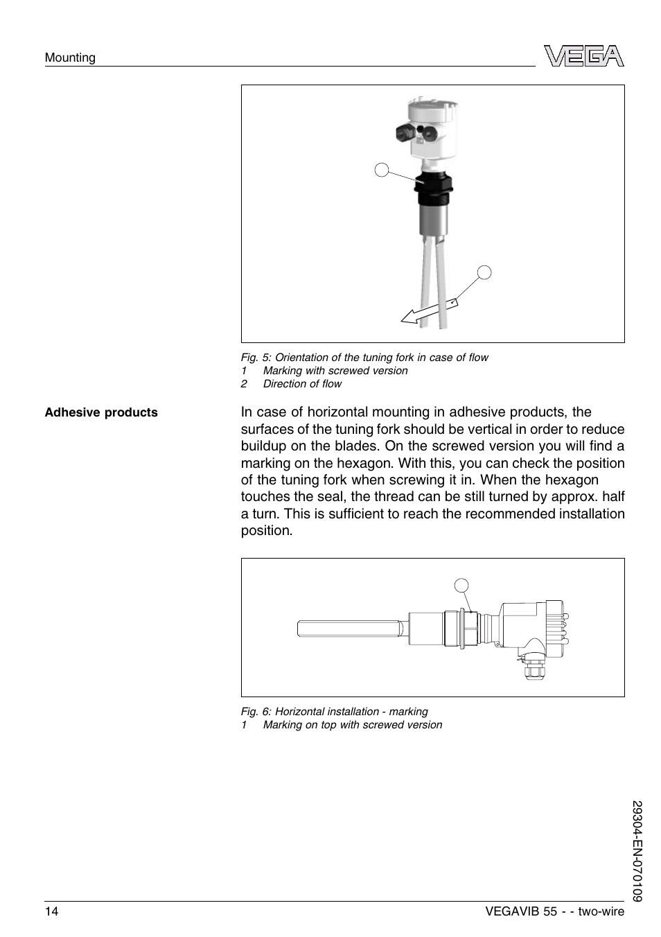 VEGA VEGAVIB 55 - two-wire User Manual | Page 14 / 32