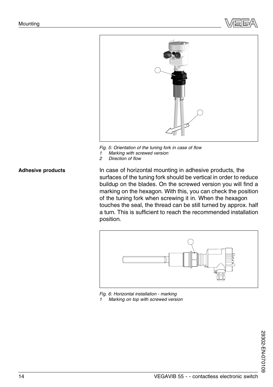 VEGA VEGAVIB 55 - contactless electronic switch User Manual | Page 14 / 32
