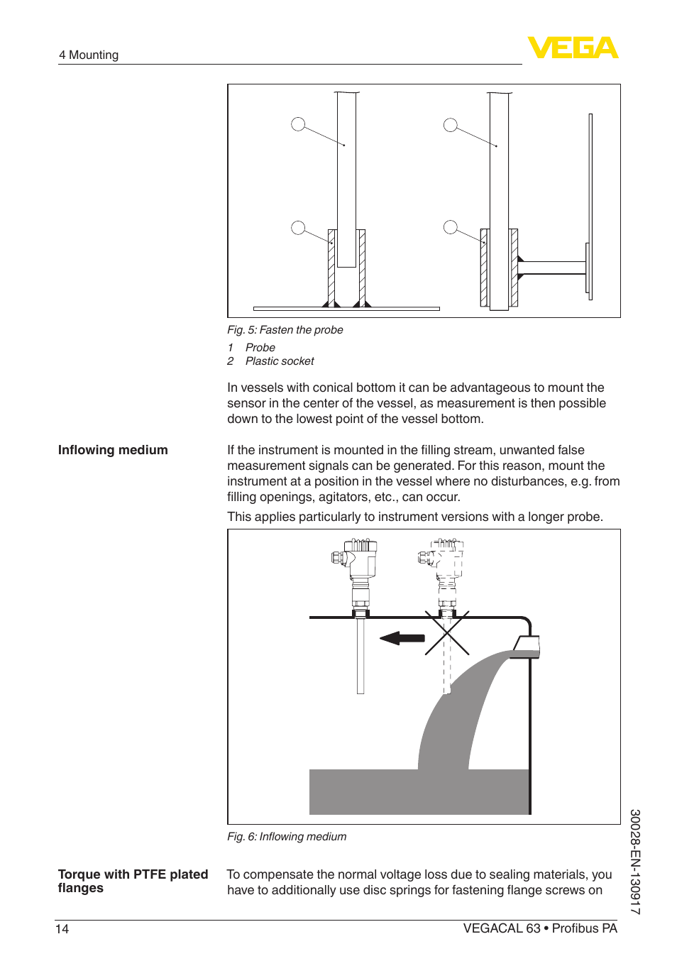 VEGA VEGACAL 63 Profibus PA User Manual | Page 14 / 52