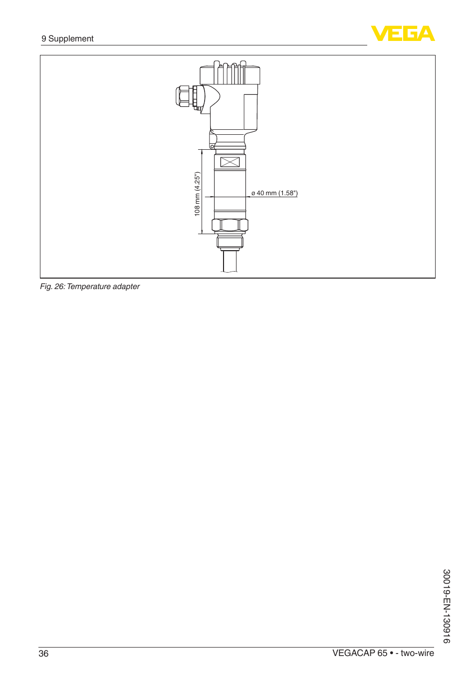 VEGA VEGACAP 65 - two-wire User Manual | Page 36 / 40