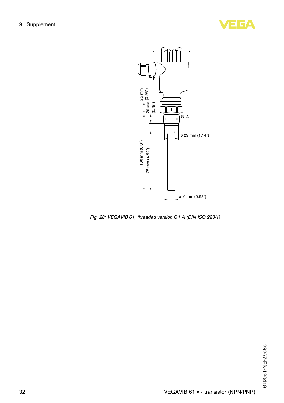 VEGA VEGAVIB 61 - transistor (NPN-PNP) User Manual | Page 32 / 36