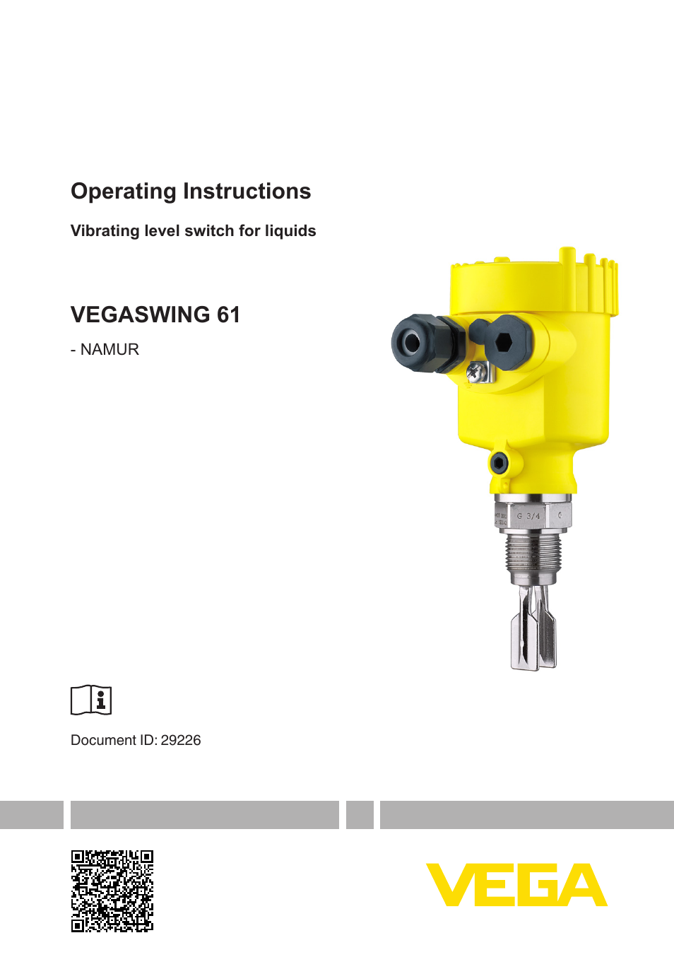 VEGA VEGASWING 61 - NAMUR User Manual | 36 pages