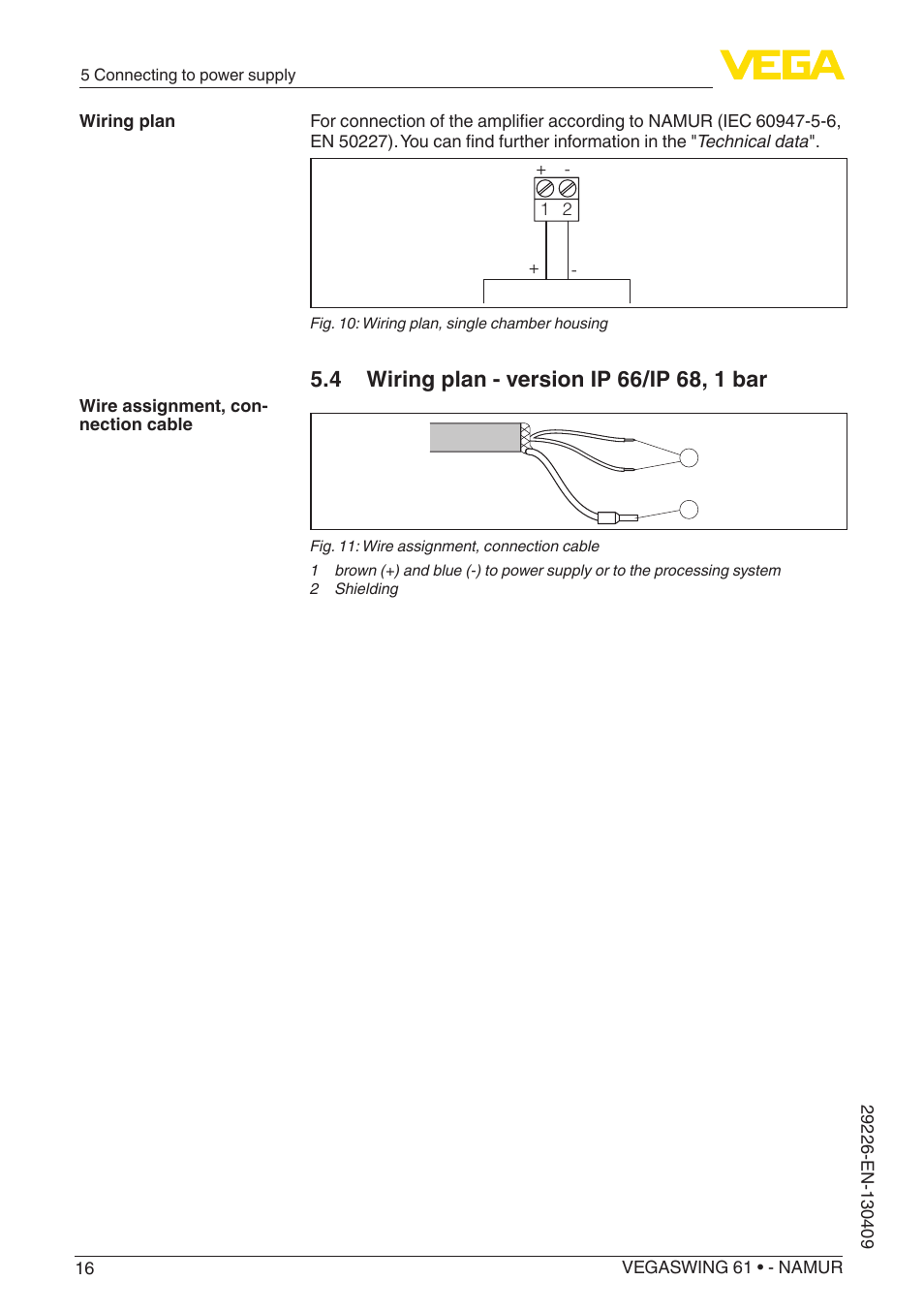 VEGA VEGASWING 61 - NAMUR User Manual | Page 16 / 36