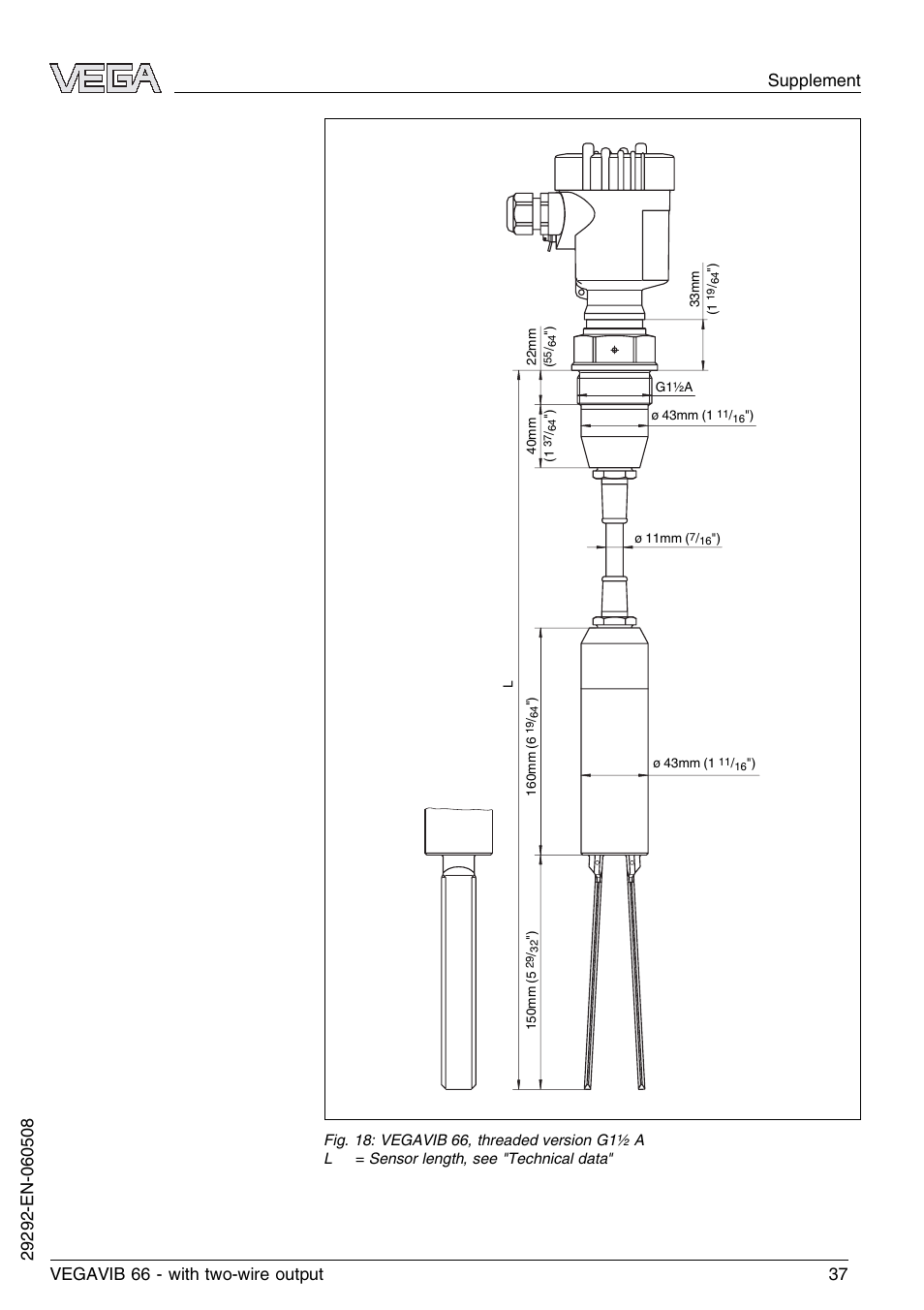 VEGA VEGAVIB 66 - two-wire User Manual | Page 37 / 40