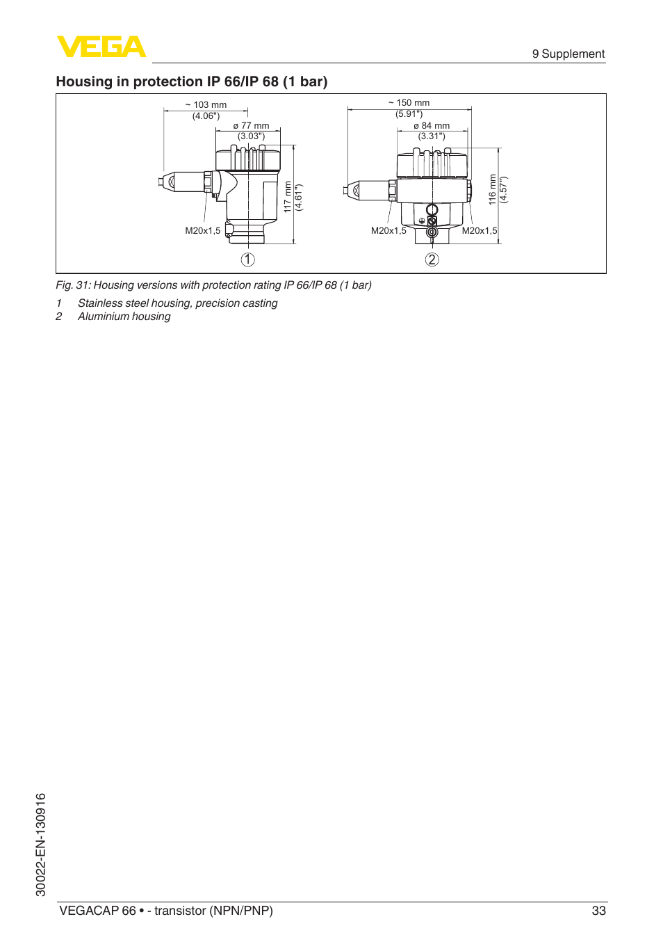 VEGA VEGACAP 66 - transistor (NPN_PNP) User Manual | Page 33 / 36