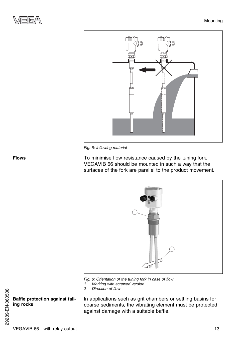 VEGA VEGAVIB 66 - relay output User Manual | Page 13 / 36