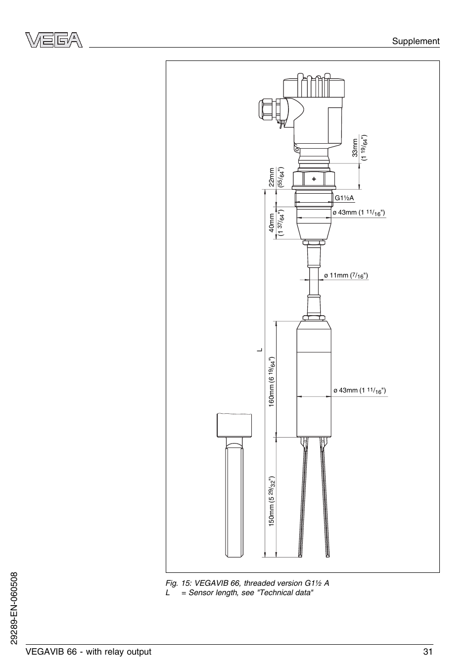 VEGA VEGAVIB 66 - relay output User Manual | Page 31 / 36