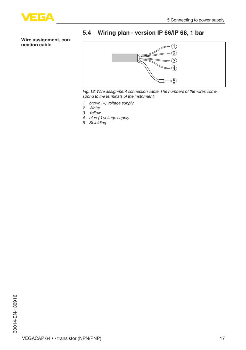 VEGA VEGACAP 64 - transistor (NPN_PNP) User Manual | Page 17 / 36