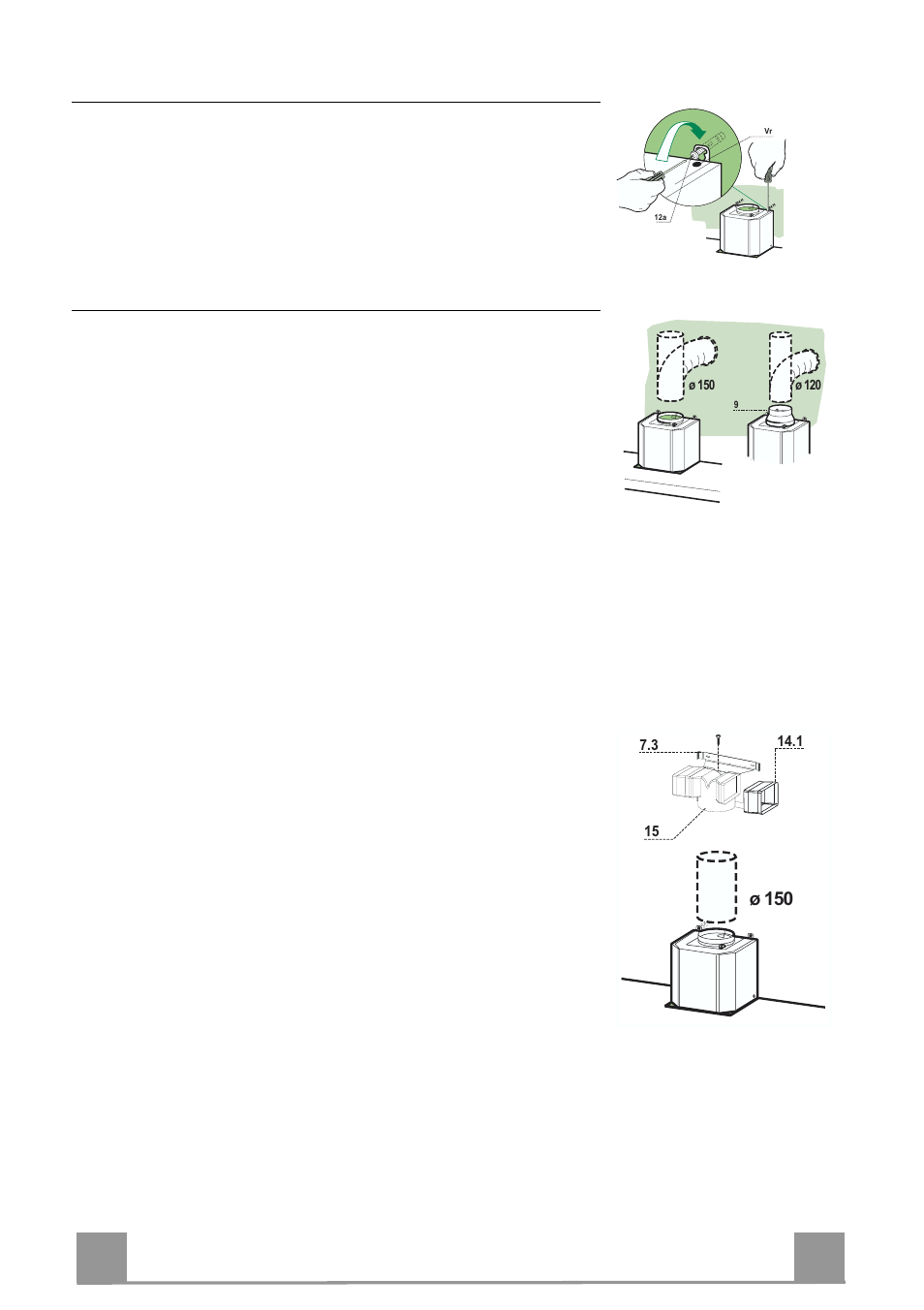 Nl 3 0 30, Montage van de wasemkap, Aansluitingen | ZANKER ZKC 9249 X User Manual | Page 30 / 36