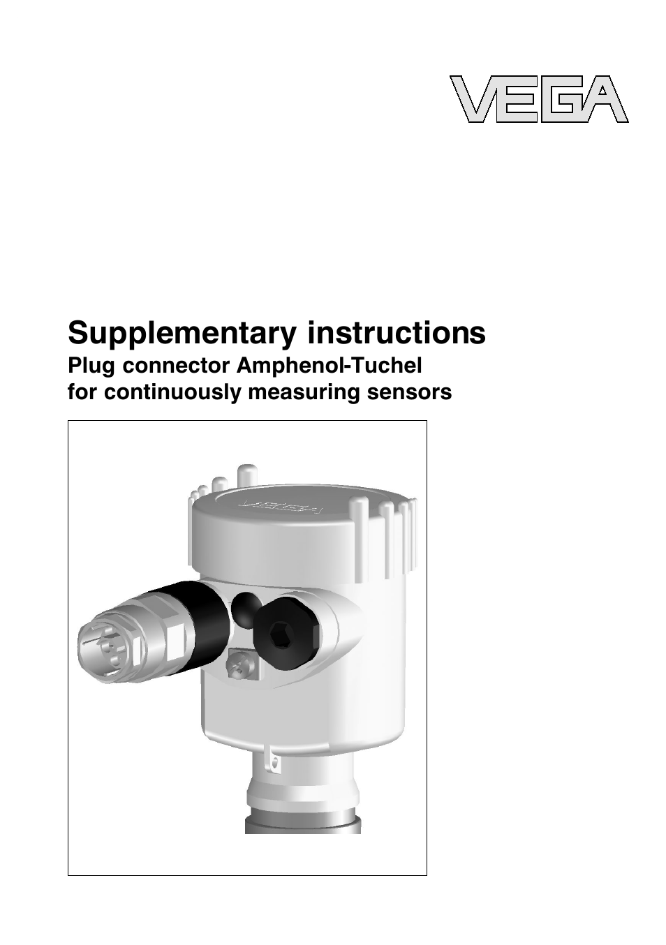 VEGA Plug connector Amphenol-Tuchel for continuously measuring sensors User Manual | 8 pages