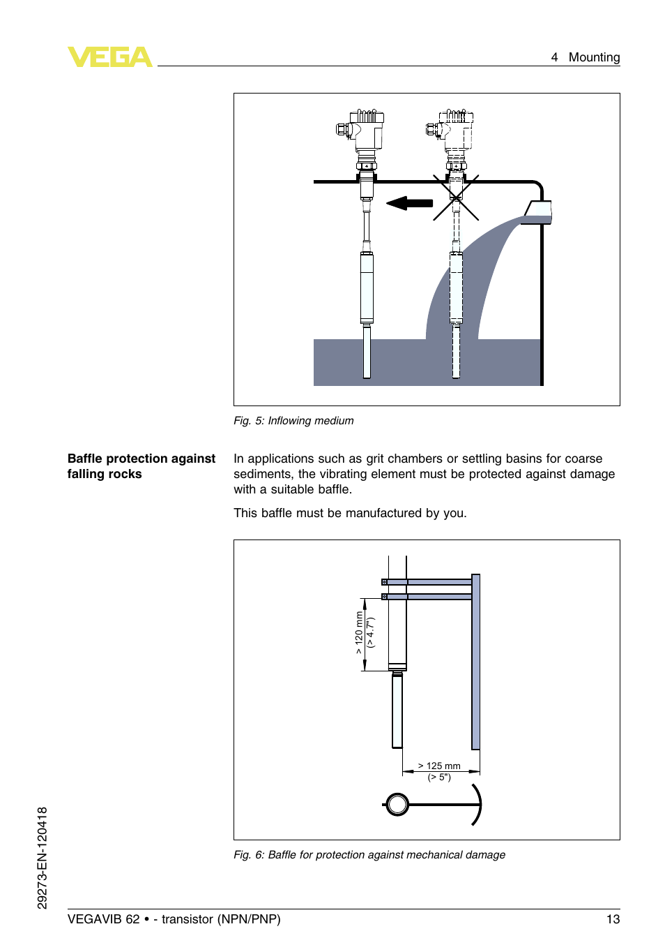 VEGA VEGAVIB 62 - transistor (NPN-PNP) User Manual | Page 13 / 36
