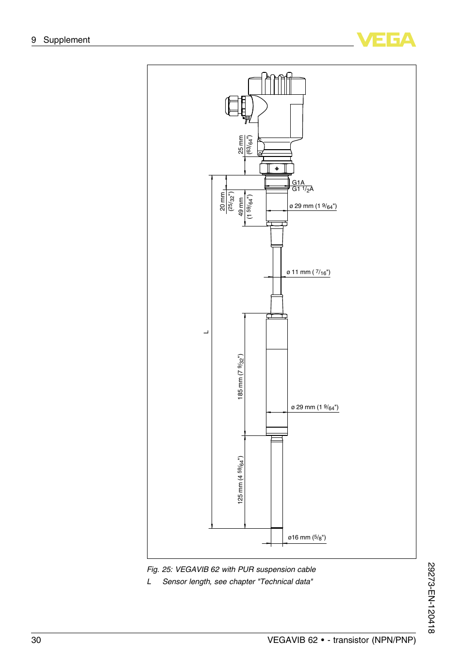 VEGA VEGAVIB 62 - transistor (NPN-PNP) User Manual | Page 30 / 36