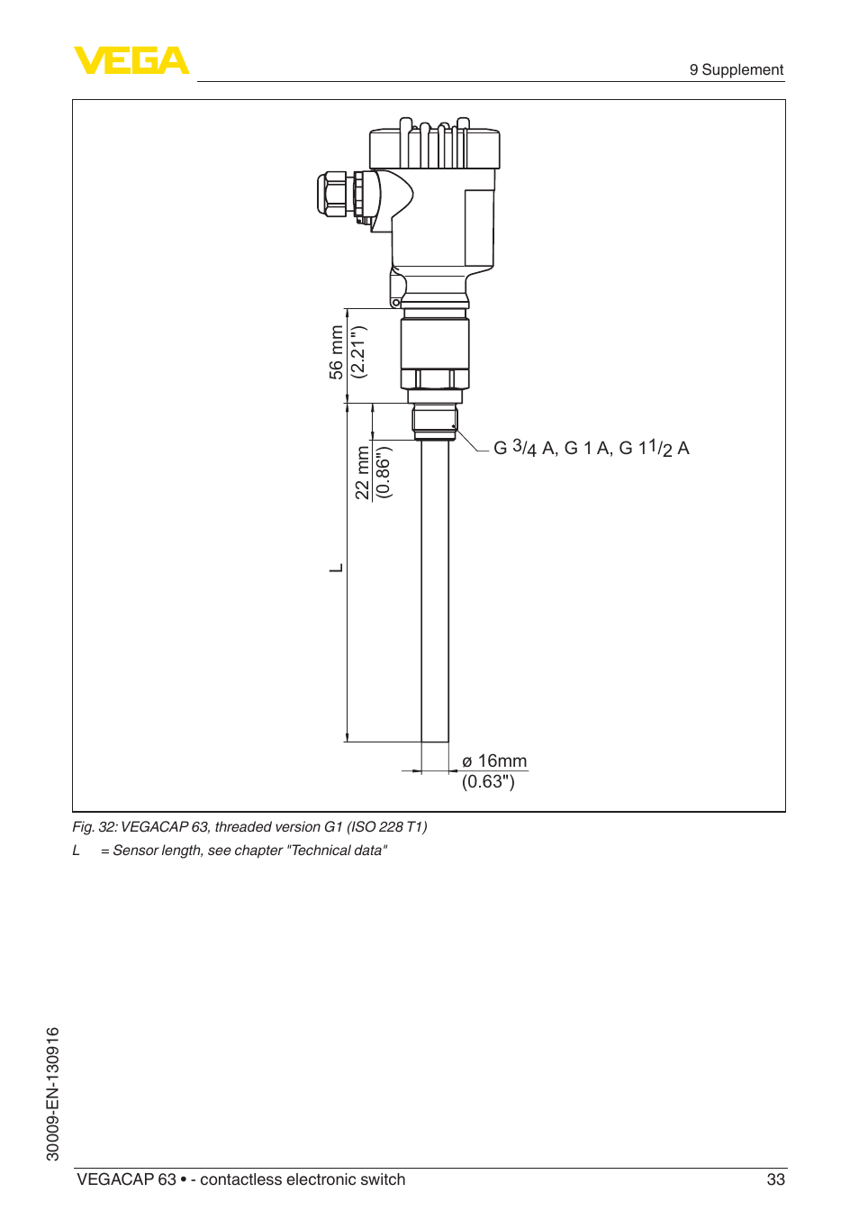 VEGA VEGACAP 63 - contactless electronic switch User Manual | Page 33 / 36