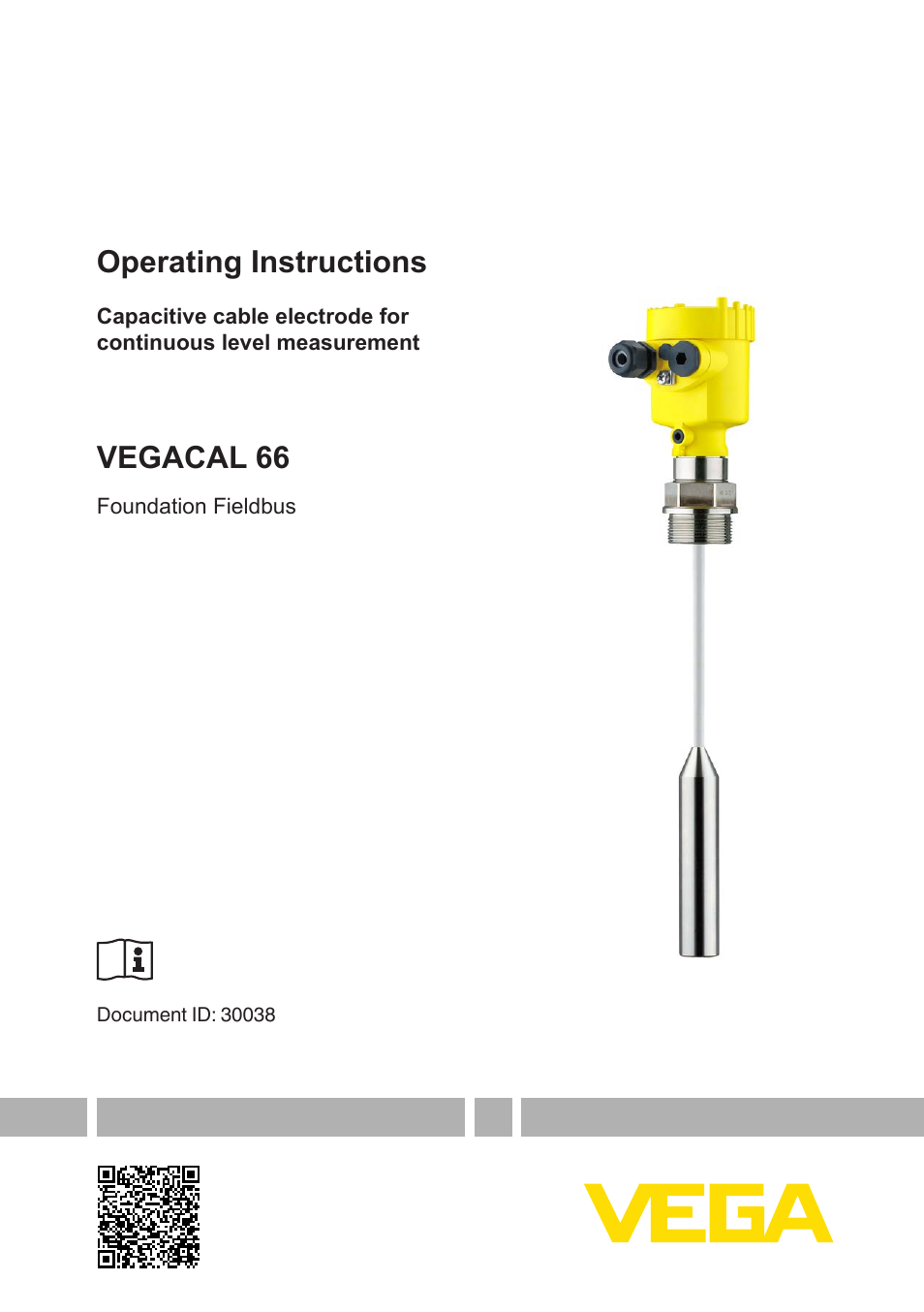 VEGA VEGACAL 66 Foundation Fieldbus User Manual | 52 pages
