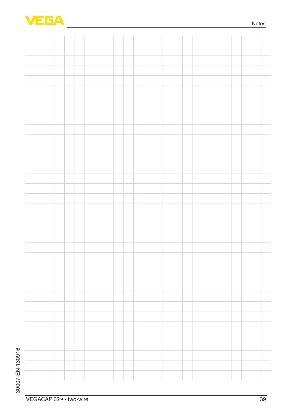 VEGA VEGACAP 62 - two-wire User Manual | Page 39 / 40