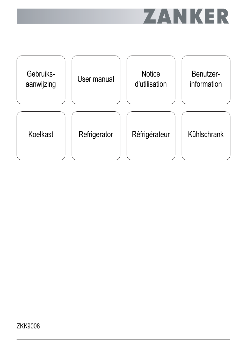 ZANKER ZKK 9008 User Manual | 36 pages