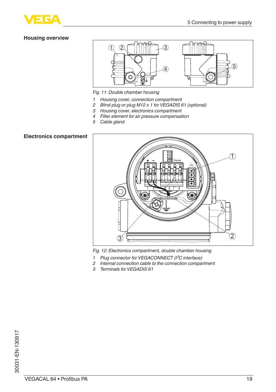 VEGA VEGACAL 64 Profibus PA User Manual | Page 19 / 48