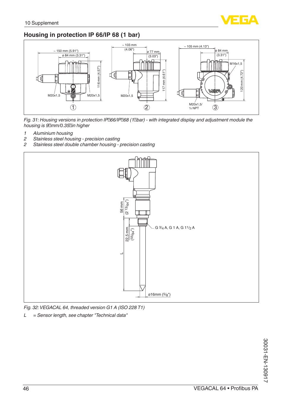 10 supplement | VEGA VEGACAL 64 Profibus PA User Manual | Page 46 / 48