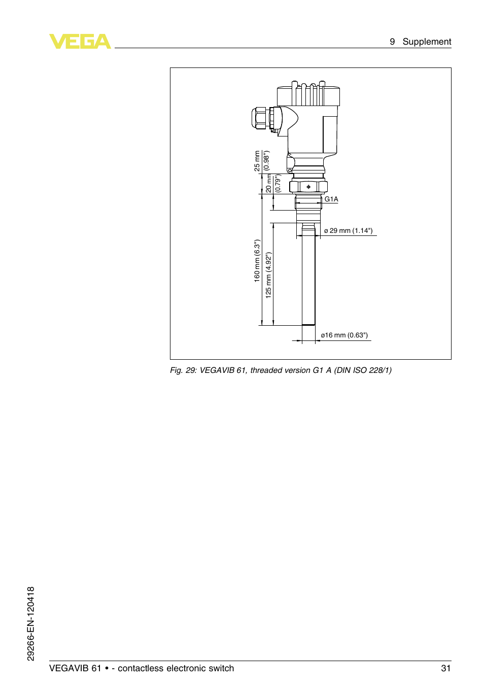 VEGA VEGAVIB 61 - contactless electronic switch User Manual | Page 31 / 36