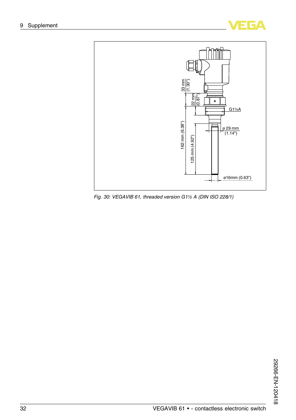 VEGA VEGAVIB 61 - contactless electronic switch User Manual | Page 32 / 36