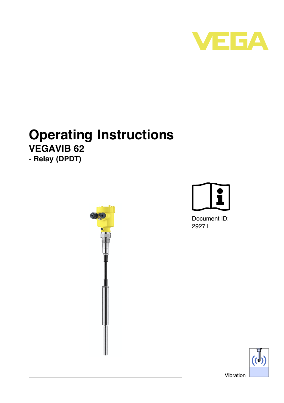 VEGA VEGAVIB 62 - Relay (DPDT) User Manual | 32 pages