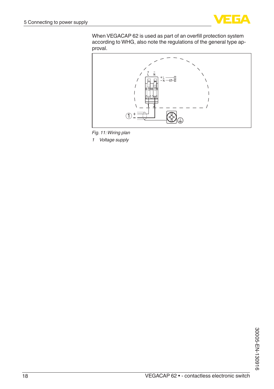 VEGA VEGACAP 62 - contactless electronic switch User Manual | Page 18 / 40