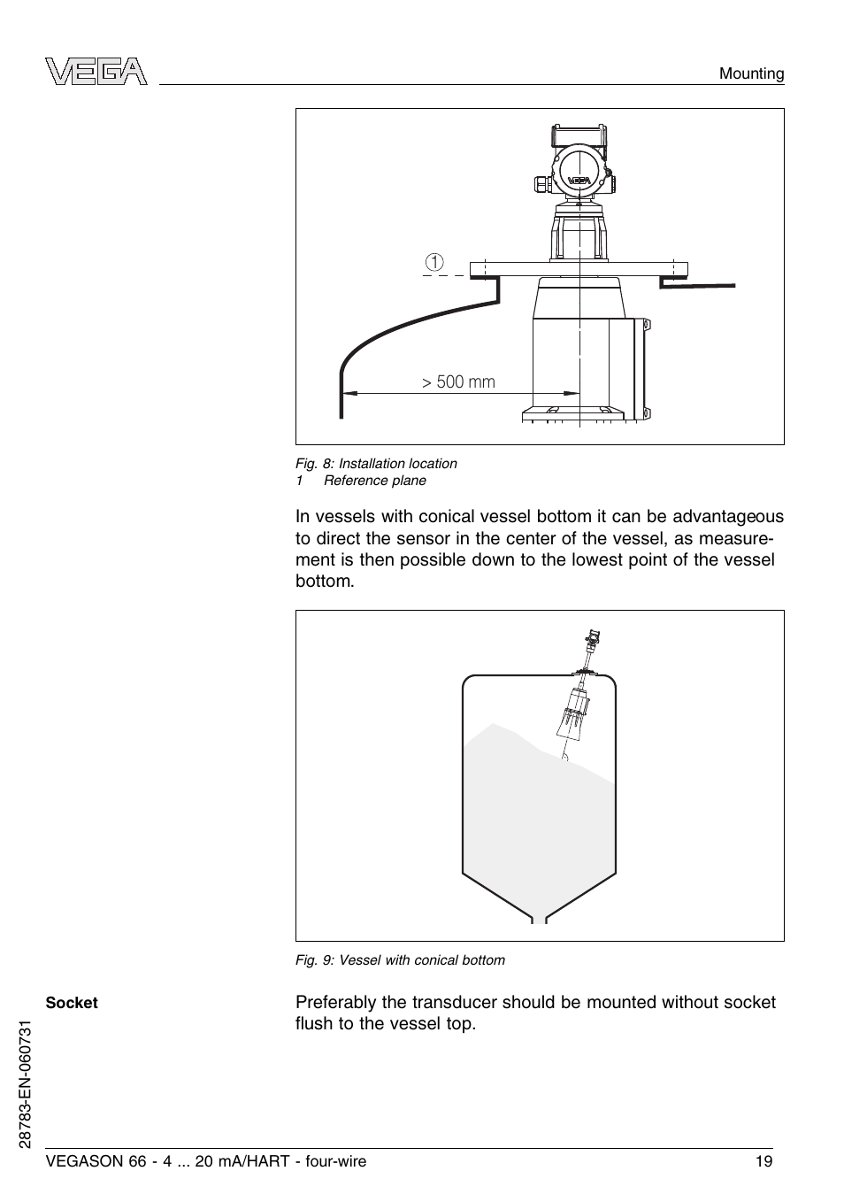 VEGA VEGASON 66 4 … 20 mA_HART four-wire User Manual | Page 19 / 60